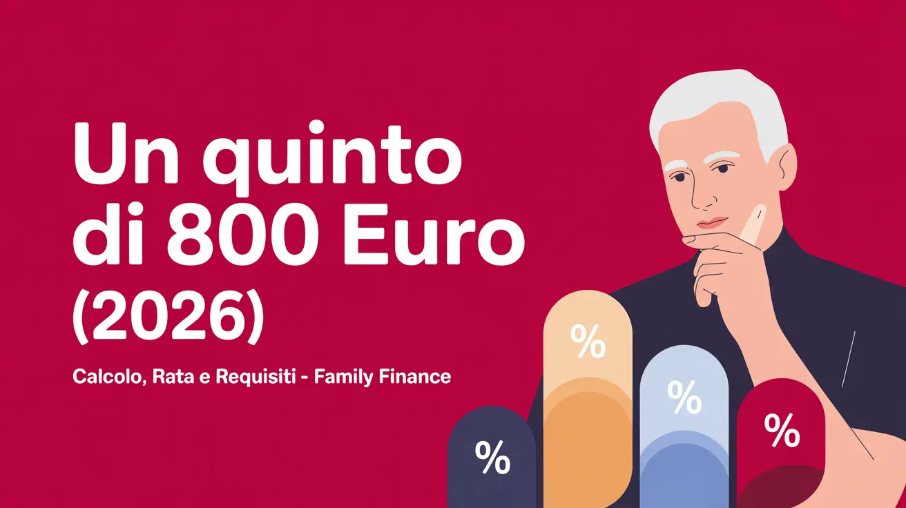 Un quinto di 800 euro: calcolo rata e limiti di fattibilità